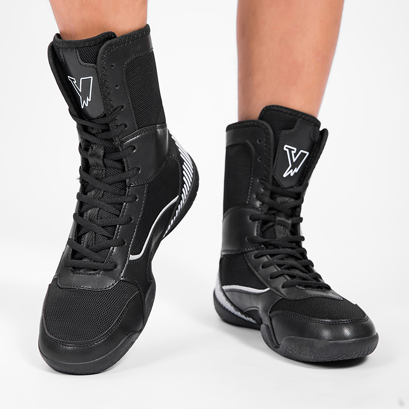 2025 New Men's Designer Boxing Shoes - Multi-functional Mid-tube Sports Shoes for Wrestling, Fighting, Sanda, Running & Comprehensive Strength Tr