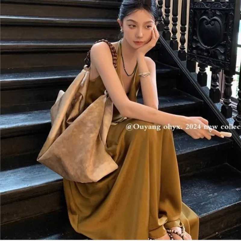 JIAERDI Retro Large Capacity Tote Bag Women High Street Beading Chic Casual Handbag Ladies Hot Girls Vintage Shoulder Bags New Z251018