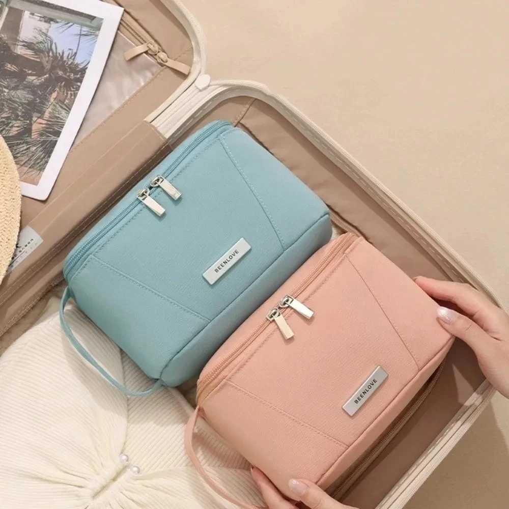 Makeup Bags for Women Travel Toiletry Cute Cases Bag Portable Solid Color Makeup Organizer Box Cosmetic Bag NeceserW251021