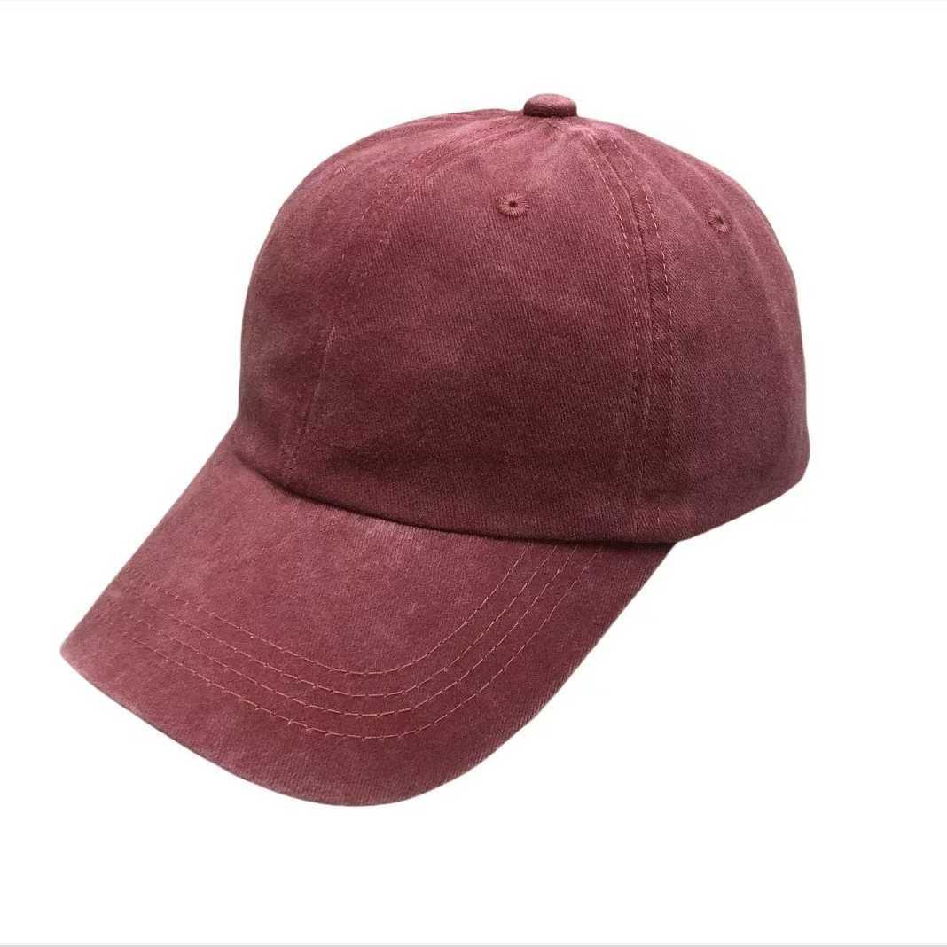 Plain Washed Baseball Cap for Men and Women Outdoor Sun Hat Embroidery Printing Diy Trendy Hat H251020