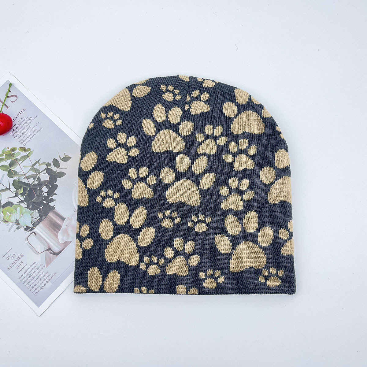 Claw Print Jacquard Knitted Hat Autumn Winter New Warm Hat Animal Knitted Hat 2025 Skin Hat H251020