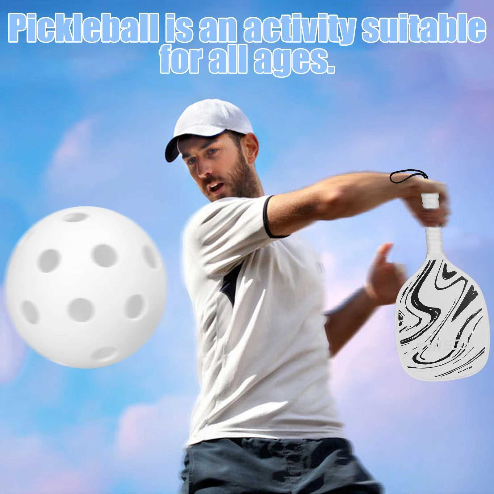 Pickleball Rackets Set Pickleball Paddle Set of 2 Rackets and 4 Pickleballs Balls PickleBall Racquet with Balls Sports W251021