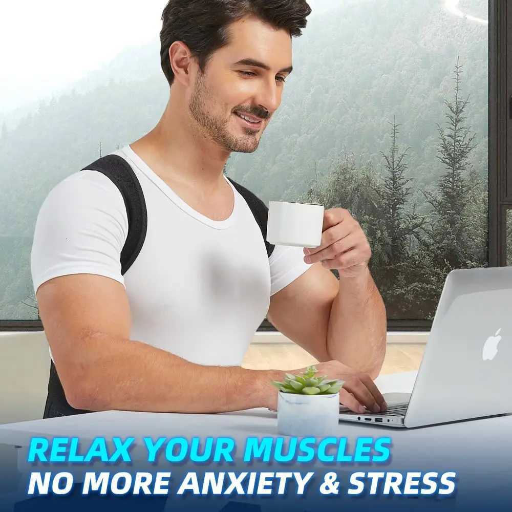 Back Brace Posture Corrector for Women and Men Shoulder Straightener Adjustable Full Back Support for Upper and Lower Back D251021