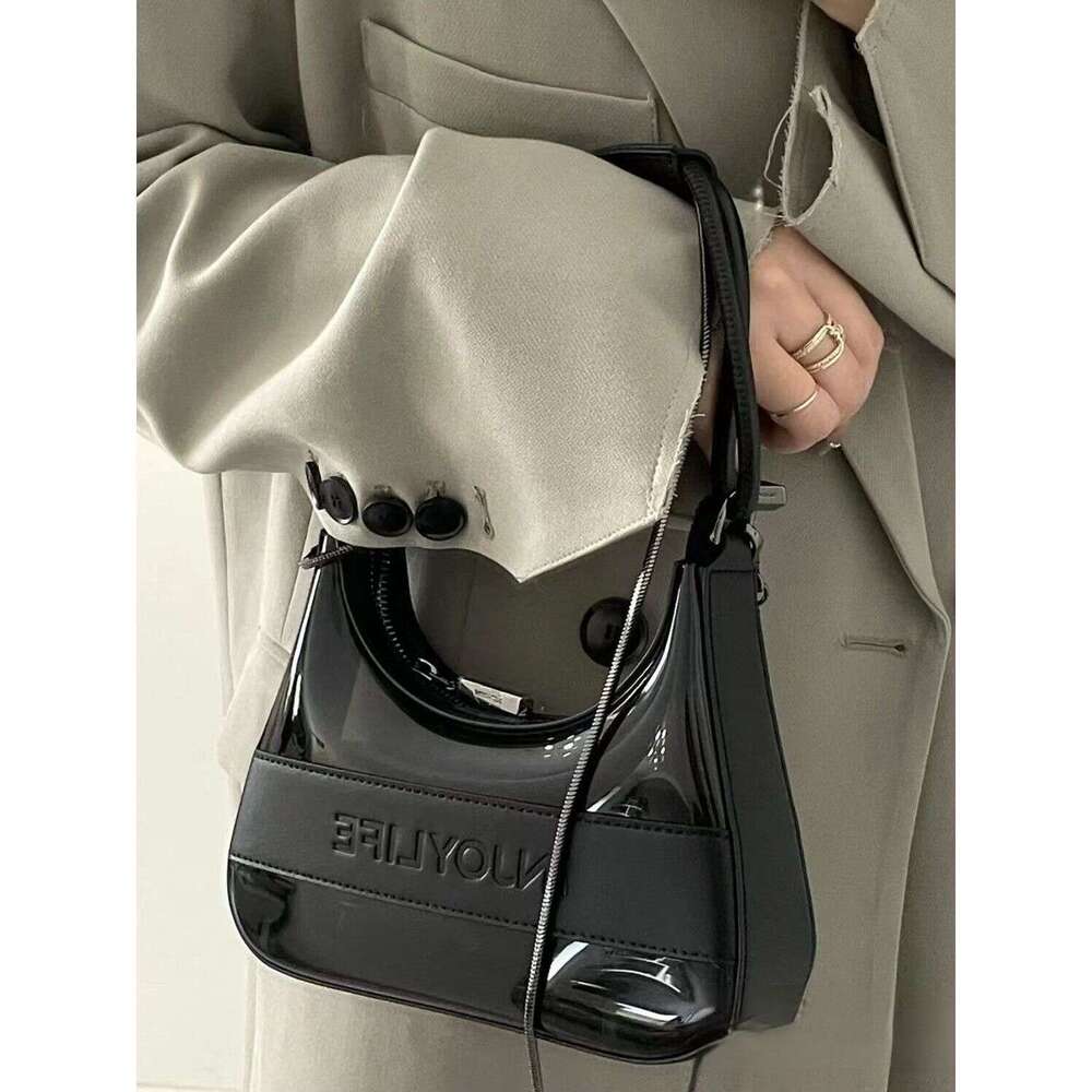 Transparent Jelly for Women 2025 New Spring Summer Fashion Texture Design Niche Versatile Chain Crossbody Bag