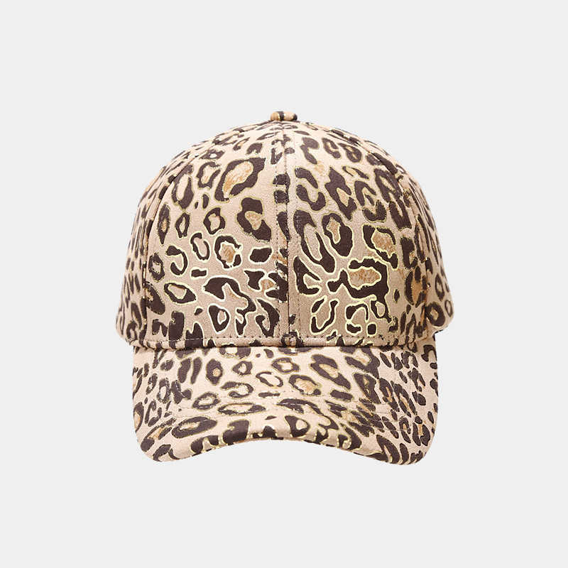 New Leopard Print Gold Stamping Pattern Baseball Cap for Men and Women Spring and Autumn Outdoor Sun Protection Hat Couple Hat H251020