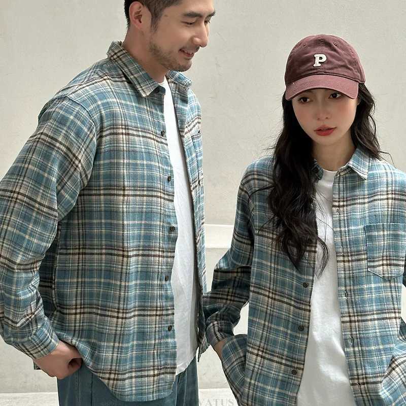 Casual Family Matching Outfit Plaid Shirt Parent and Child Matching Clothes Mom Daughter Blouse Family Look Costume Outerwear L251021JQ8L
