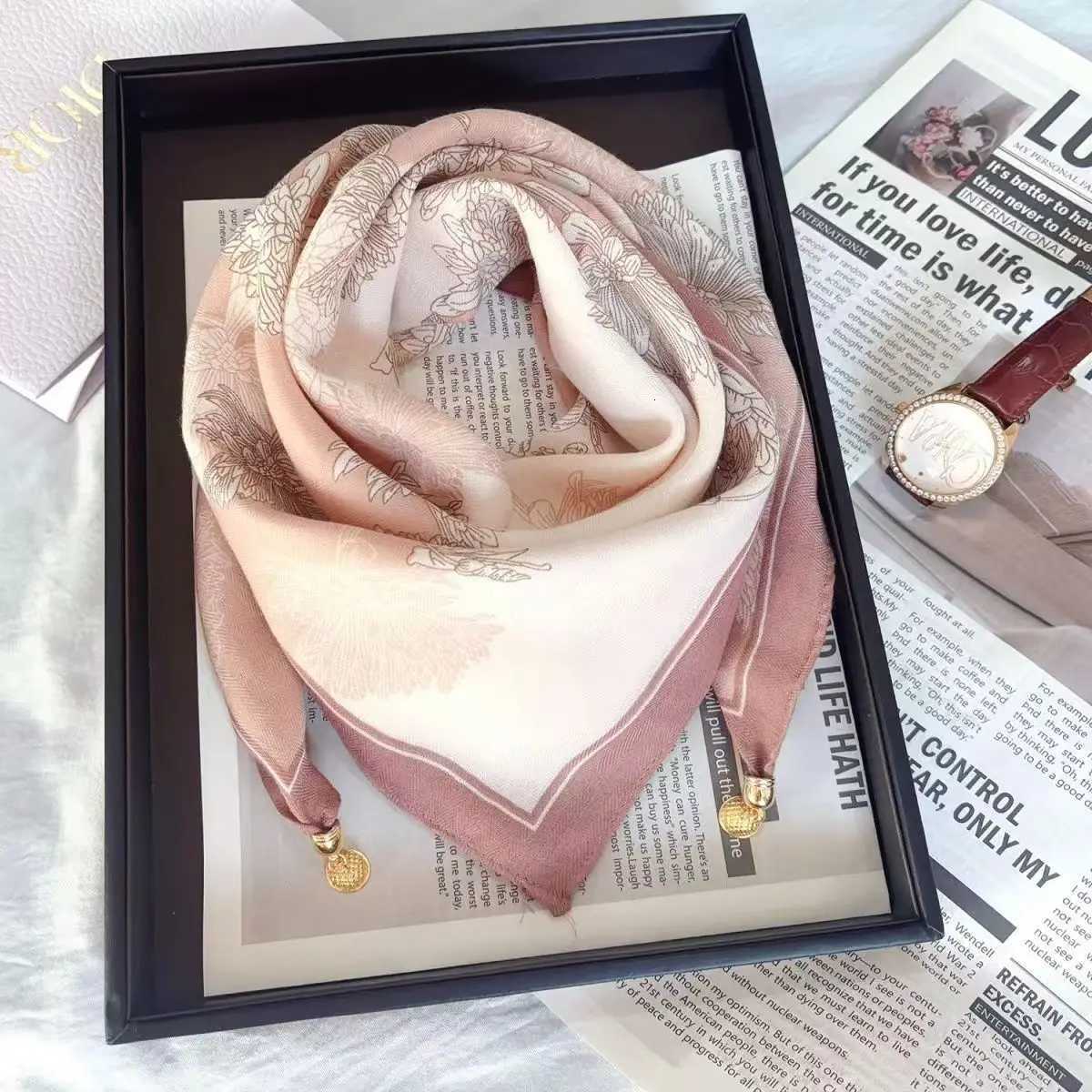 New buck scarf for wen square scarf lazy pendant ins scarf neck decoration fashionab and versatiW251021