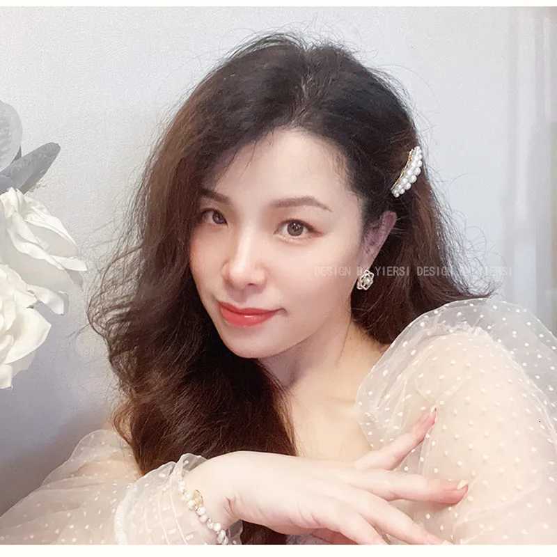 2025 Korea Elegant Pearl Hairpins Women Girls Gifts Hair Clips Pins Barrettes Accessories Hairgrips Headdress Headwear OrnamentW254021