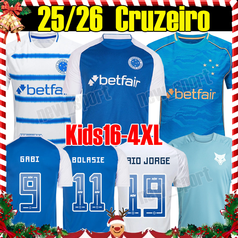 4XL 2025/26 Camisa Cruzeiro soccer jerseys Outubro Rosa DUDU #7 LAUTARO #26 BOLASIE #11 BRUNO #15 M.HENRIQUE #8 2024 2025 Home Away football shirts