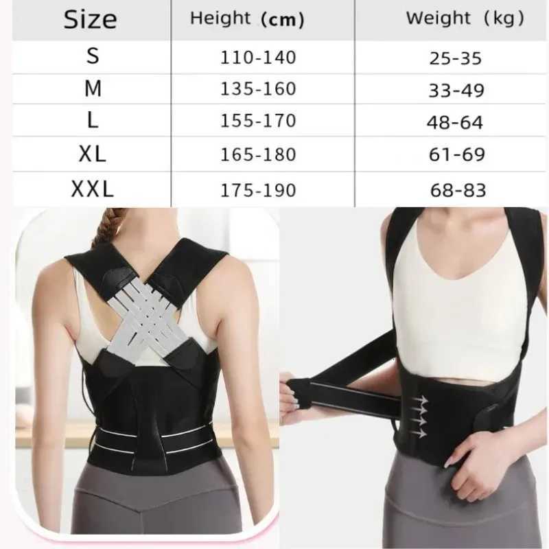 Back Posture Girdle for Women Men Shoulder Posture Corrector Back Support Gym Exercise Pilates Back Straightener Body Shape D251021