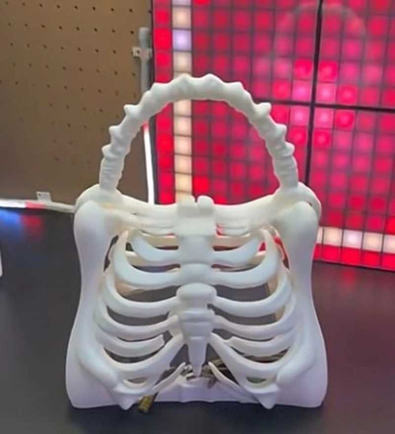 Halloween Skull Bag Novelty Y2k Women Girls Punk Hiphop Horror Skeleton Bag Funny Handbag 3d Print Home DecorationXJ251021