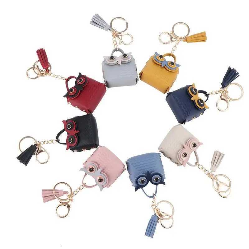 MultiPurpose Mini Owlshaped Coin Purse Bags Fashionable Backpack Decoration Keychain Earphone Bag For Women Girls Small Pouch W251021