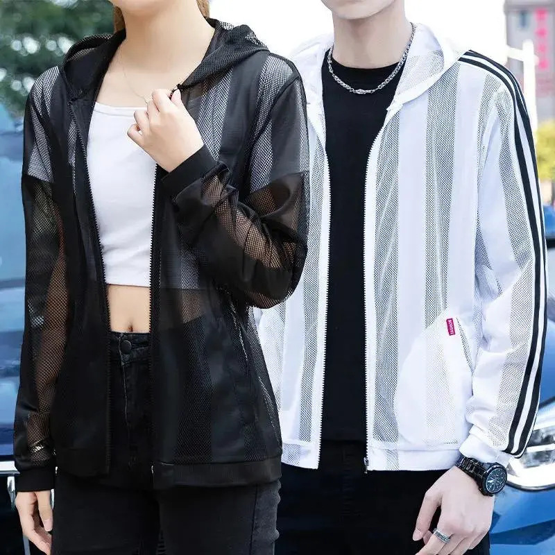 Designer Hoodie Jacket Tracksuit Men Polo Veste Coat Men's Sun Protection Jacket Summer Sun Protection Clothing Ultra-thin Breathable Hollow Out 