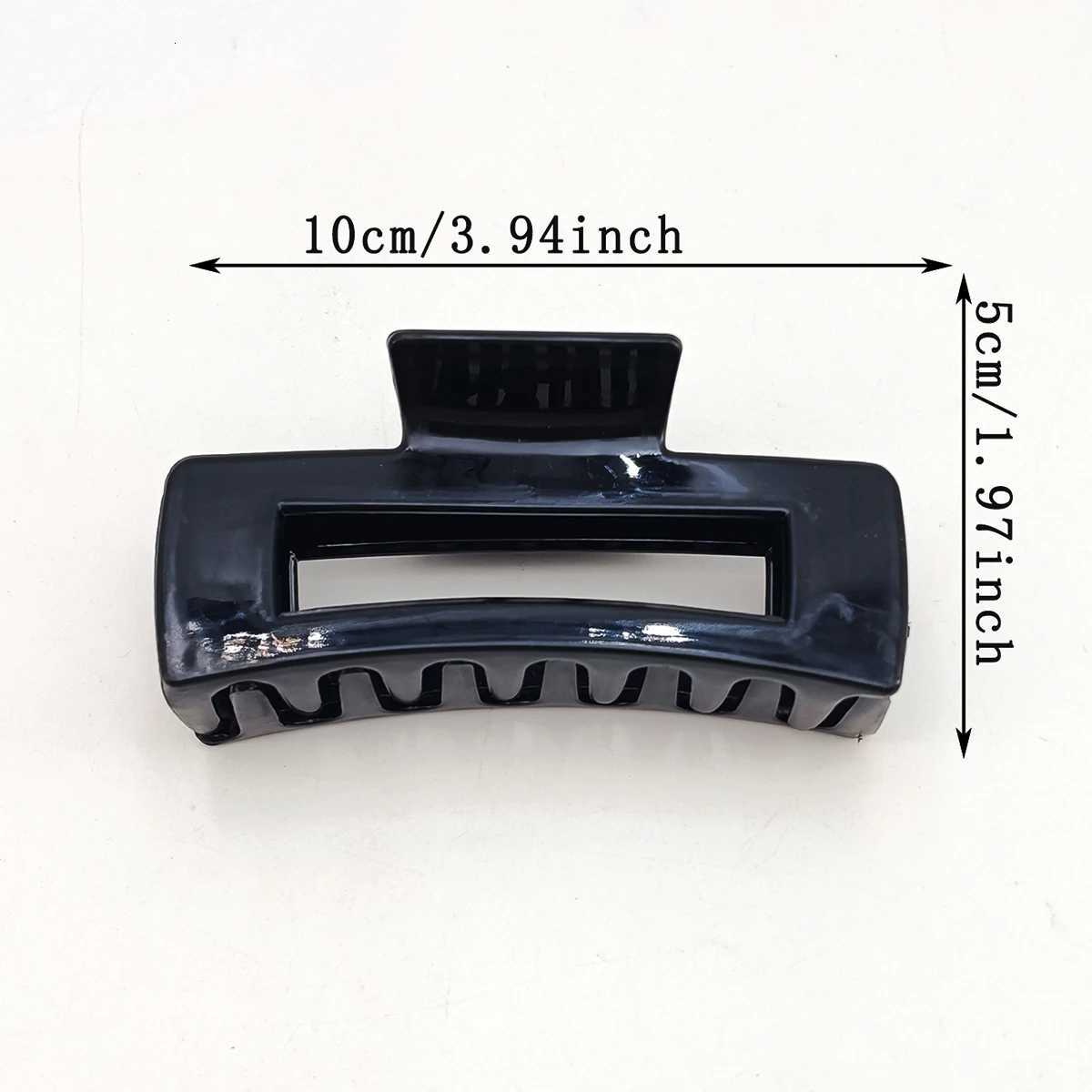 13 PCS Geometric Square Hair Claw Clips for Women Hollow Acrylic Shark Clips Minimalist Versatile Back Head Hairgrips AccessoriW254021