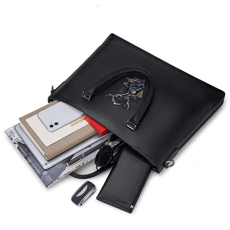 Luxury bag Briefcase Handbag Single Shoulder Business Laptop Simple Casual Men s Bag Office