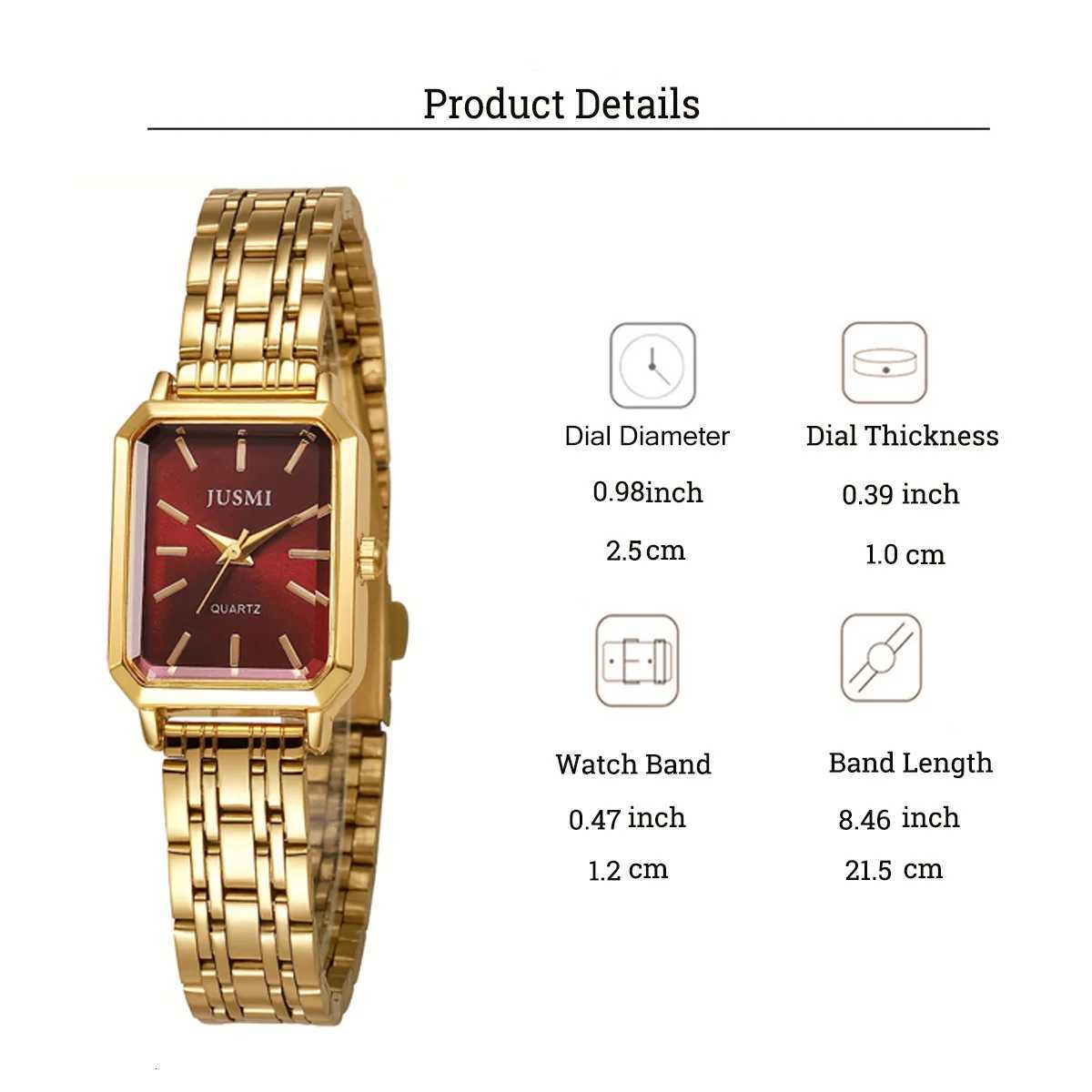 Luxury highend womens quartz no number metal texture suitable for Halloween Christmas giftXJ251021