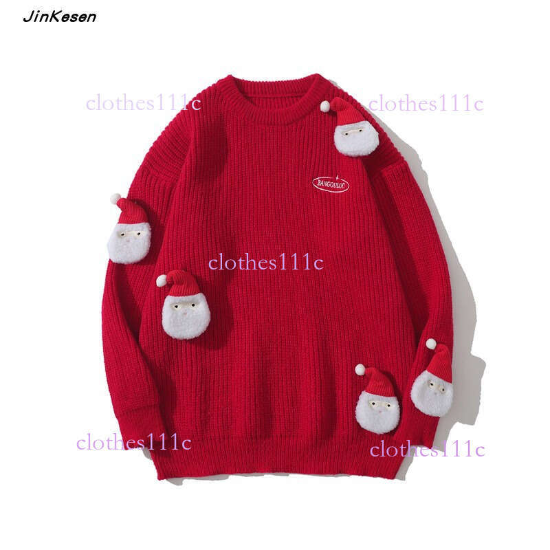 Autumn Winter Of The Zodiac Red Sweater For Men And Women Celebrating New Year Rabbit
