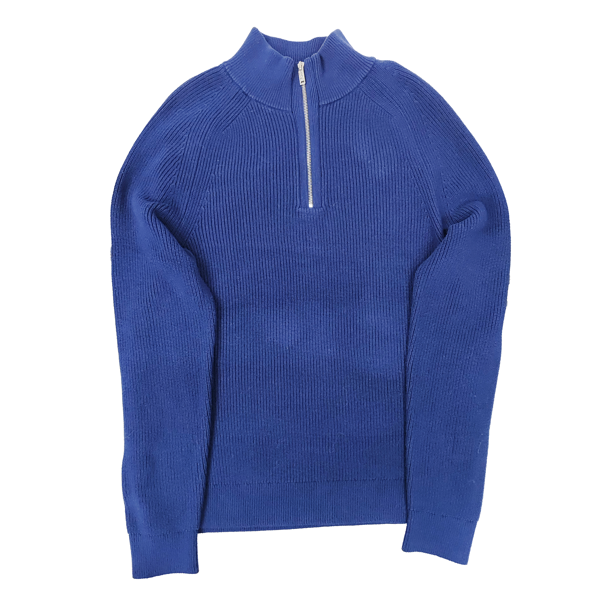 Men's Knitted Sweater, 100% Cotton Top with Zipper Collar, Long Sleeve Half-Zip Pullover, Cozy & Warm Knitwear for Autumn Winter Daily & Casual S