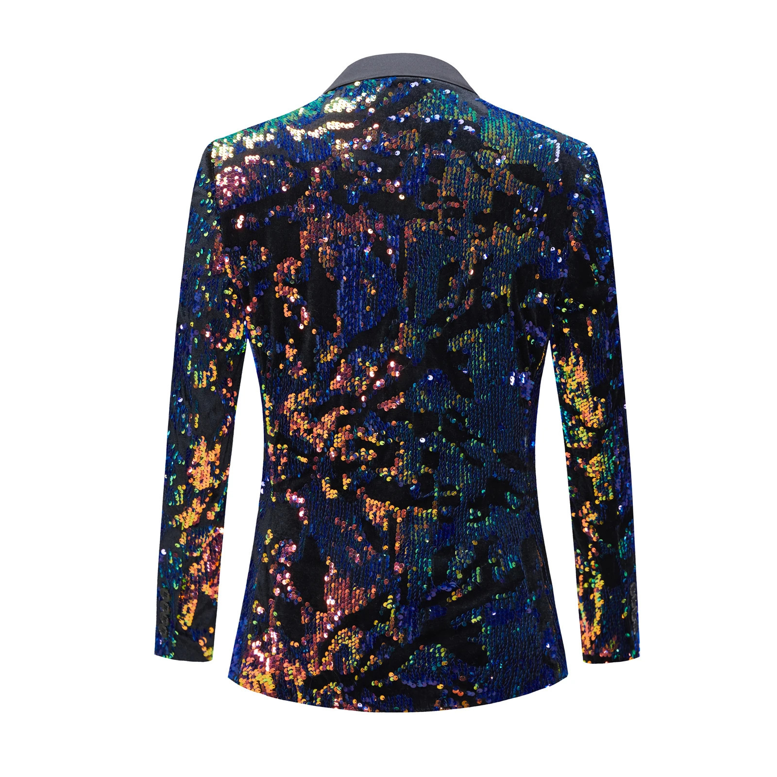 Mens fashion sequined suit jacket formal party 251021
