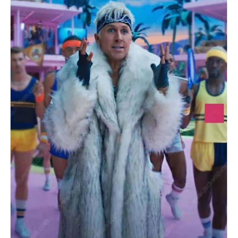 Barbiken same mens fur coat winter warm mink long big fur collar casual plus size 251021