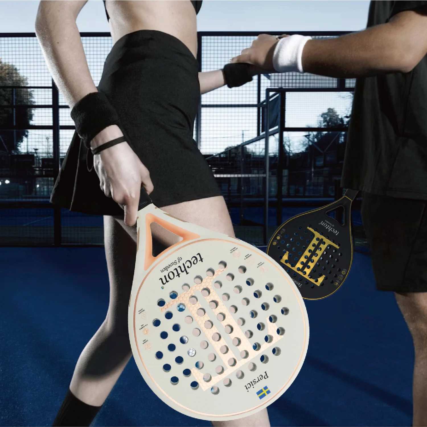 Pala Padel Raquetas de Tenis Racket Paddle Racquet EVA Soft 003K2K Carbon Fiber 3D Hexgon Paddle with Padel Bag Accessories W251021