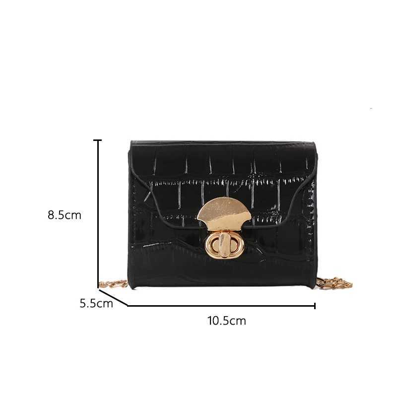 Fashion Travel Purse Mini Wallet Small Square Bag Girls Wallet Crossbody Bag Shoulder Bag for Women Black Gold SilverXJ251021