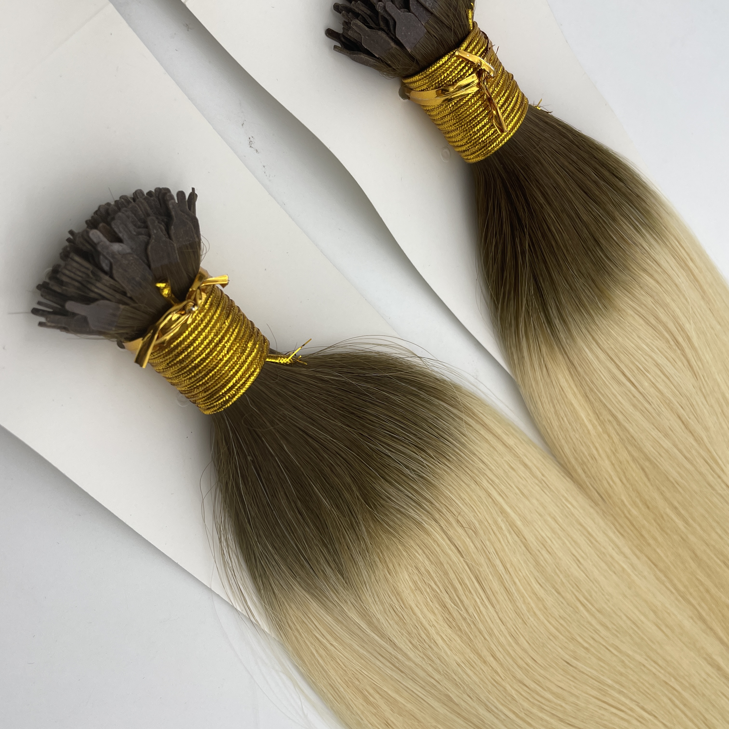 Y-Tip Extensions Virgin Keratin Remy Hair Weft Single Chinese Hair Weft Raw Keratin Hair