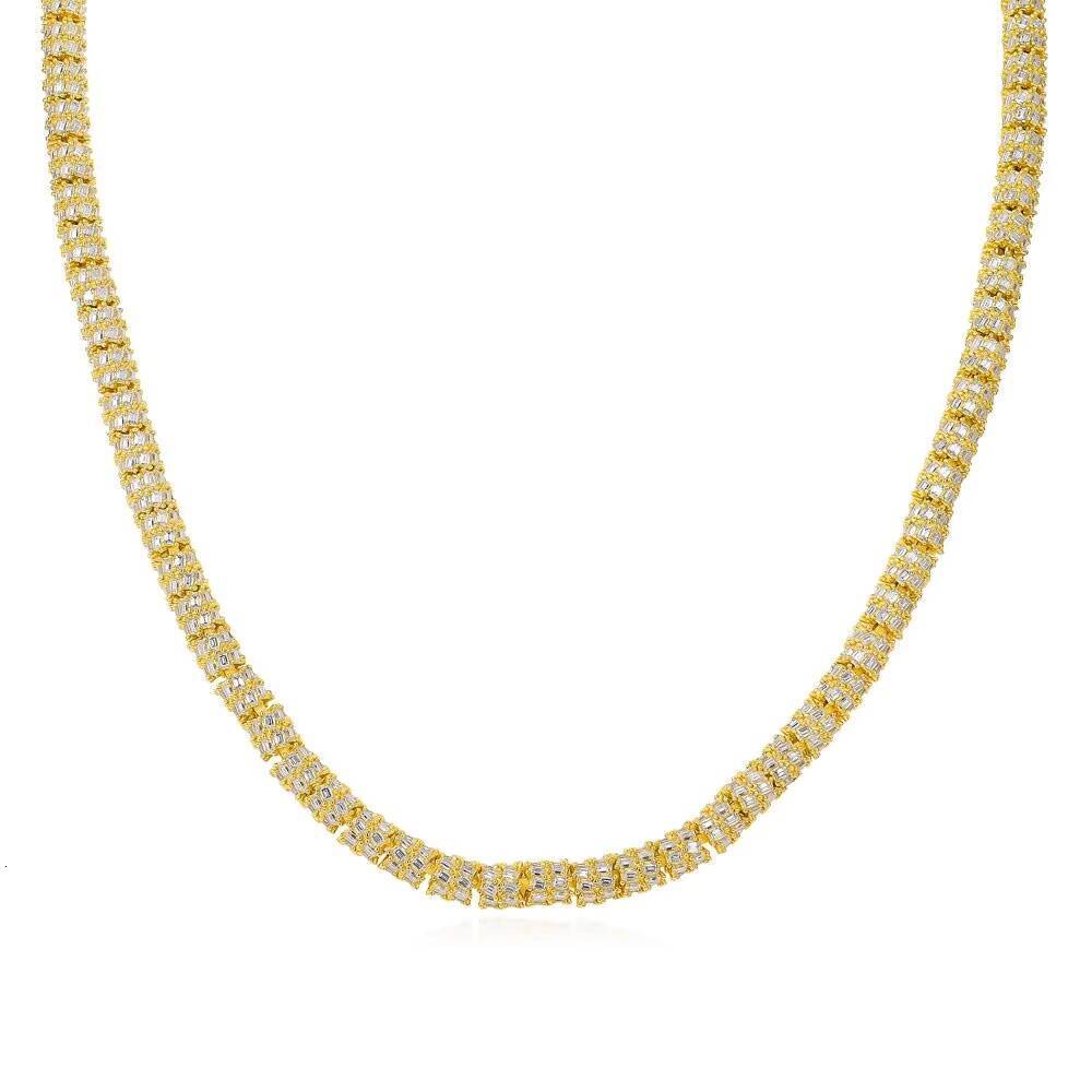 Factory Direct Price Gra Certificate S925 Silver Vvs1 D Color Diamond Moissanite Tennis Chain Necklace