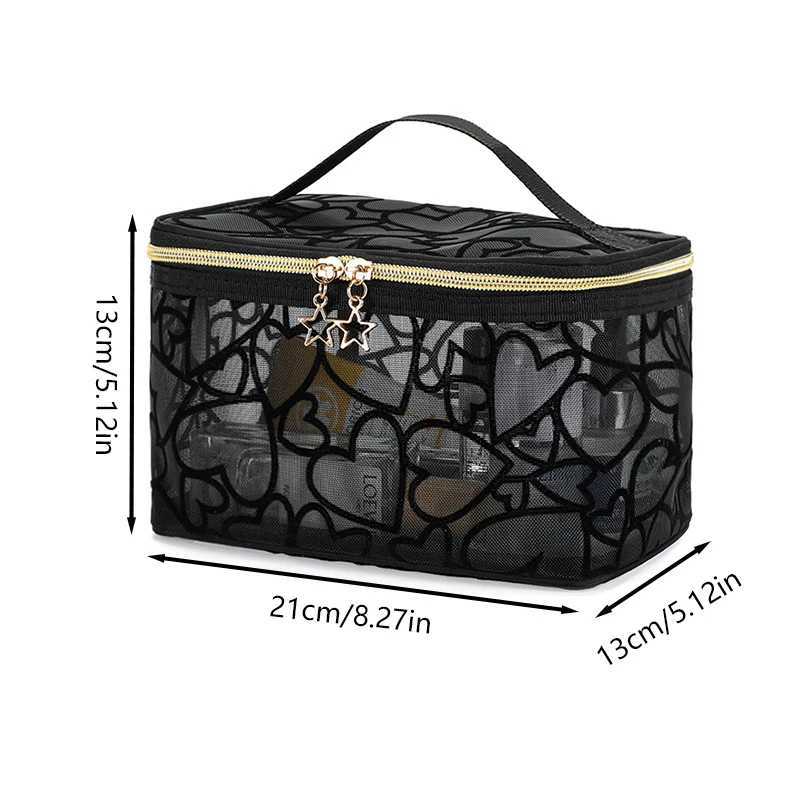 Love style makeup bag storage bag handheld makeup bag can be classified mesh makeup bagW251021