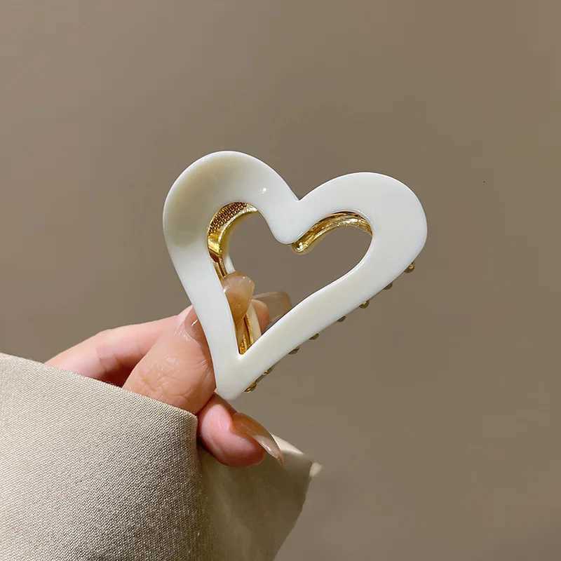 Acetate Material Fashionable Love Small Back Head Hair Clip For WomenW254021