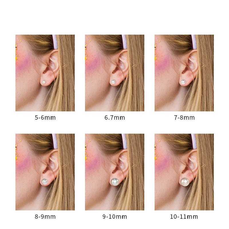 Trumium 100 925 Sterling Silver Handpicked Freshwater Natural Pearl Stud Earrings for Women High Quality Simple Pearl Earring J251021