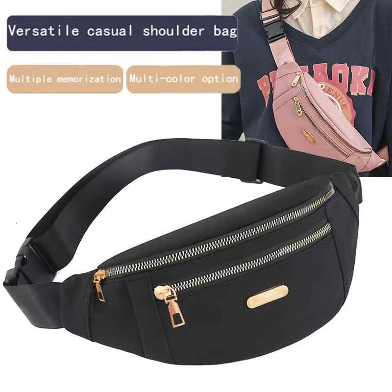 Mens and Womens Casual Waist Bag Crossbody Bag Durable and Versatile FrontClasp Shoulder Bag Z251021