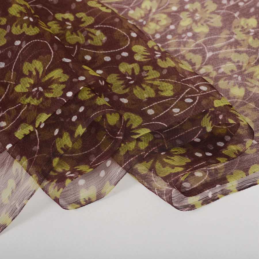 BYSIFA Coffee Green Silk Scarf Hijab Elegant Long Neck Scarves Shawls Spring Fall Brand Accessories Head Scarf Cape 170100 W251021