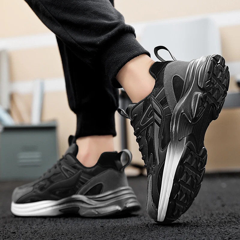 sports shoes fashion mens comfortable four season breathable versatile wearresistant thick soled running leisure sneakers 251017