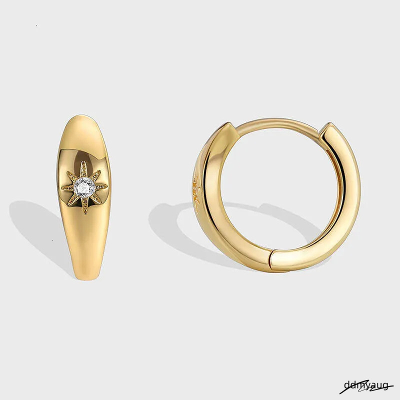 Minimalist Cubic Zirconia Earrings For Women - Fashionable Copper Sier Square Studs Ddmyaug