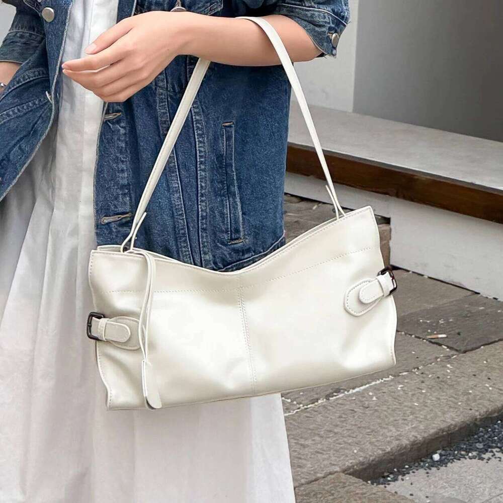 Genuine Leather Underarm Summer Niche Design Top Layer Cowhide Vintage Handbag Free Initials Fashion Women Shoulder Bag 251021
