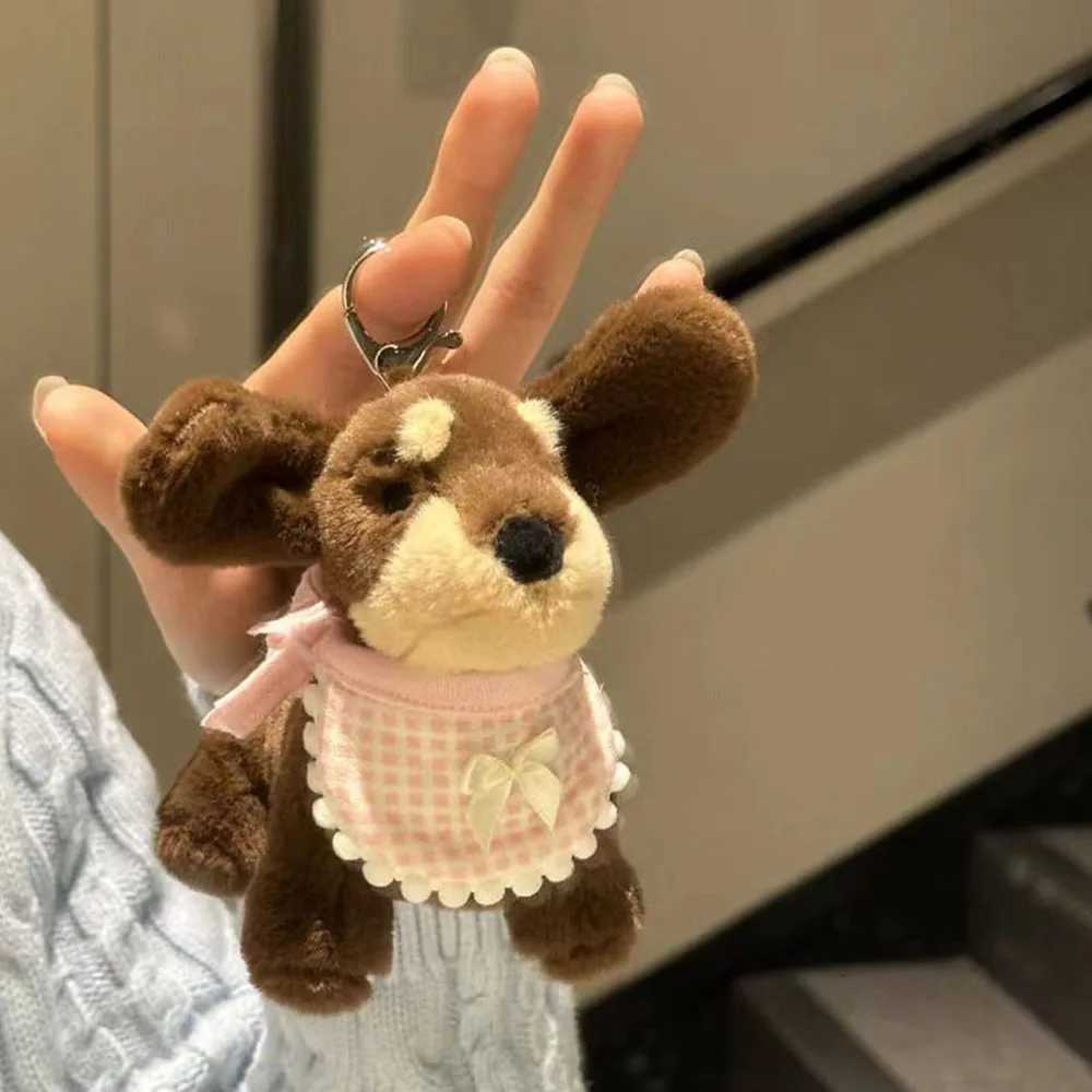 Plush Bag Decoration Small Cartoon Dog Bag Charm Cute Sausage Dog Pendant Cute Dog Backpack Keychain For Gifts Backpack W251021
