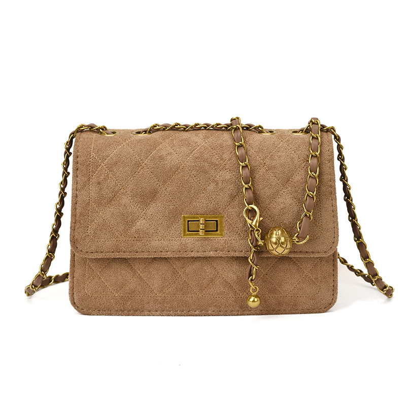 Designer bag 2025 hot fashionable versatile commuter flap bag with diamond lattice vintage underarm shoulder bag for woman black red coffee khaki