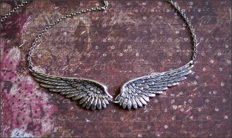 Vintage Angel Wings Feather Choker Big Pendant Aesthetic Link Chains Statement Necklace for Women Collar Bib Wedding Tribal Gift XJ250717