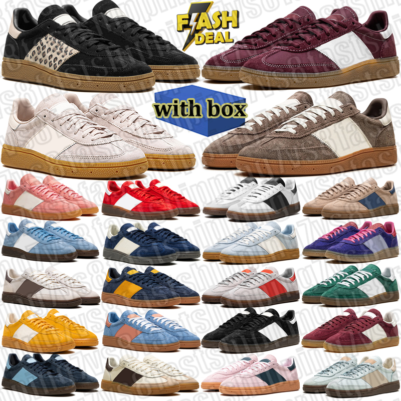 with box designer casual shoes sports sneakers for men women brown pink black gum mens outdoor sports trainers