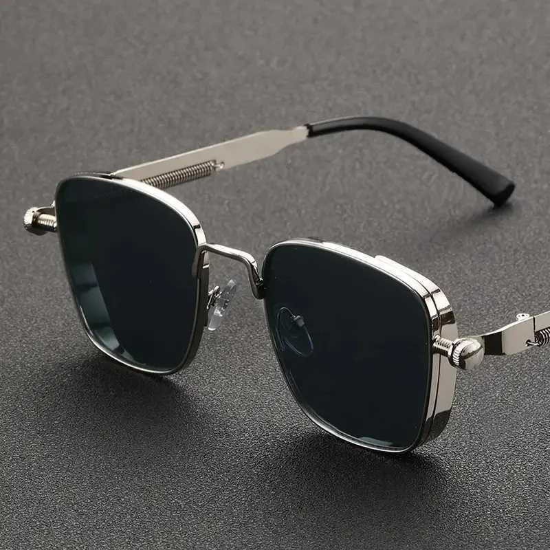 2025 Polarized Sunglasses Men High End Handsome Driving Special Anti UV High Quality Metal Punk Fashion Trends Sunglasses J251114