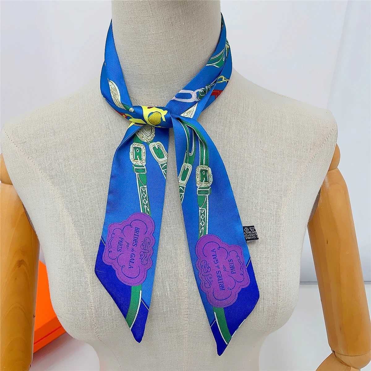 2024 Brand Design New Rope Silk Scarf Luxury Scarf Wen Foard Skinny Bag Scarves Fashion Hair band Neckerchi For LadyW251021