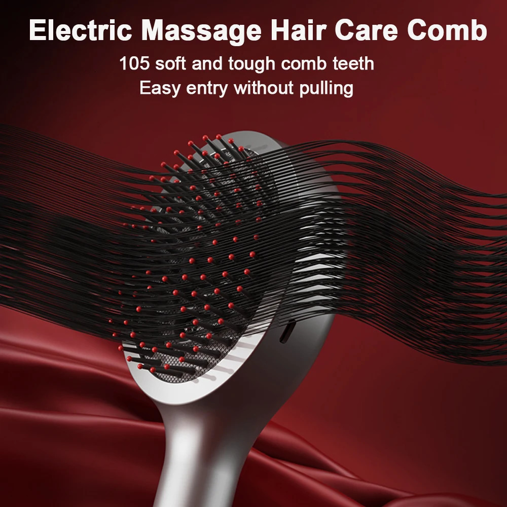 Electric Massage Spray Comb High Frequency Vibration Head Scalp Massager 630nm Red Light Hair Comb Hair Follicle Massage Brush 251020