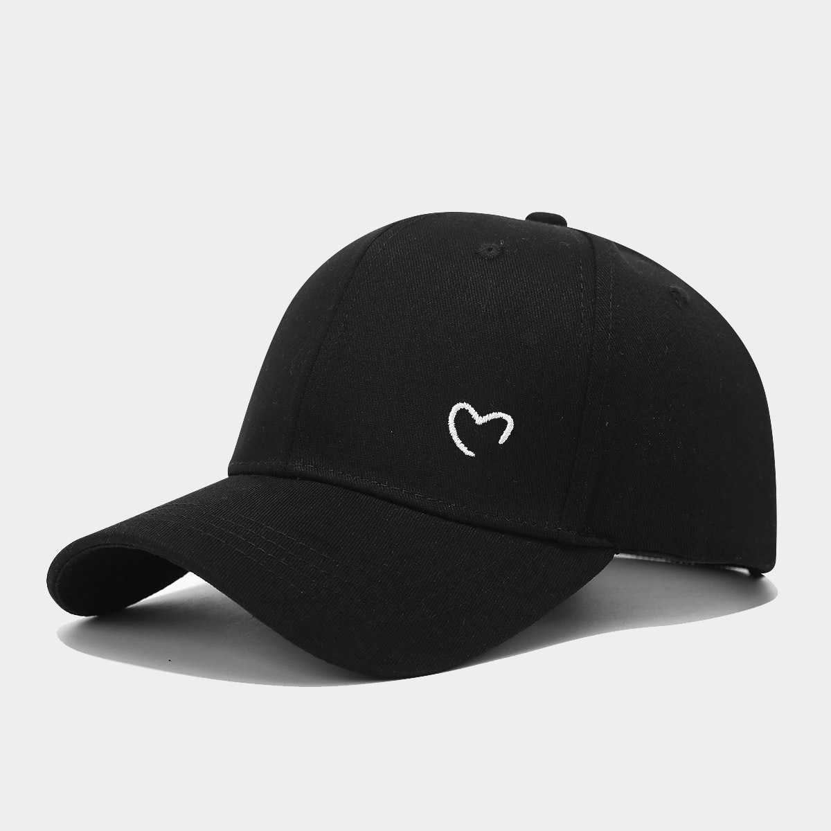 Womens Spring Summer New Outdoor Sun Protection Hat Couple Heart Side Embroidery Baseball Cap Mens Baseball Cap H251020