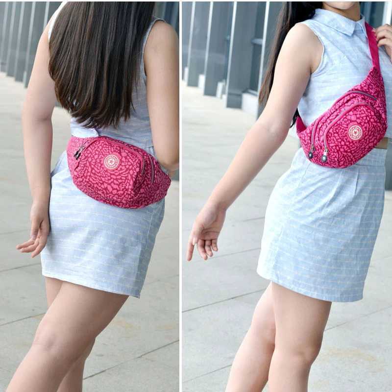 Printed Running Waist Belt Bag Belly Pouch Woman Jogging Pack Feni Hiking Fanny Pack Murse Chest Bag Lady Bumbag Shoulder Bags Z251021