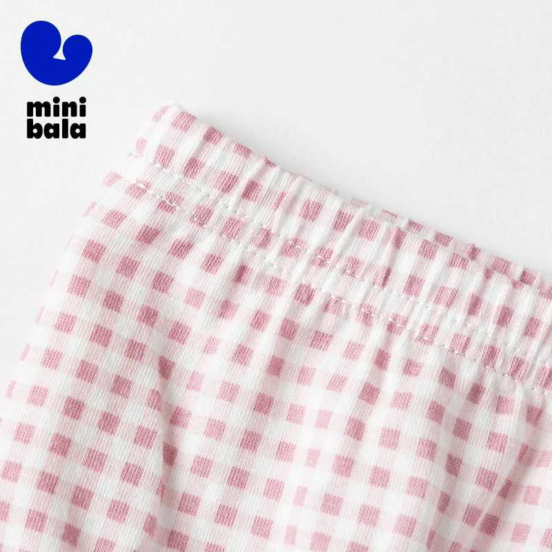 Mini Bala Underwear Girls Underwear Baby 2024 Summer New Pure Cotton Flat Bottom Safety Shorts without Pinching the Buttocks J251021