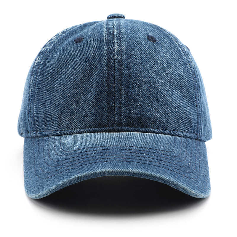 Womens Autumn Winter Personalized Washed Denim Baseball Cap Outdoor Mens Travel Warm Sun Protection Visor Cap H251020