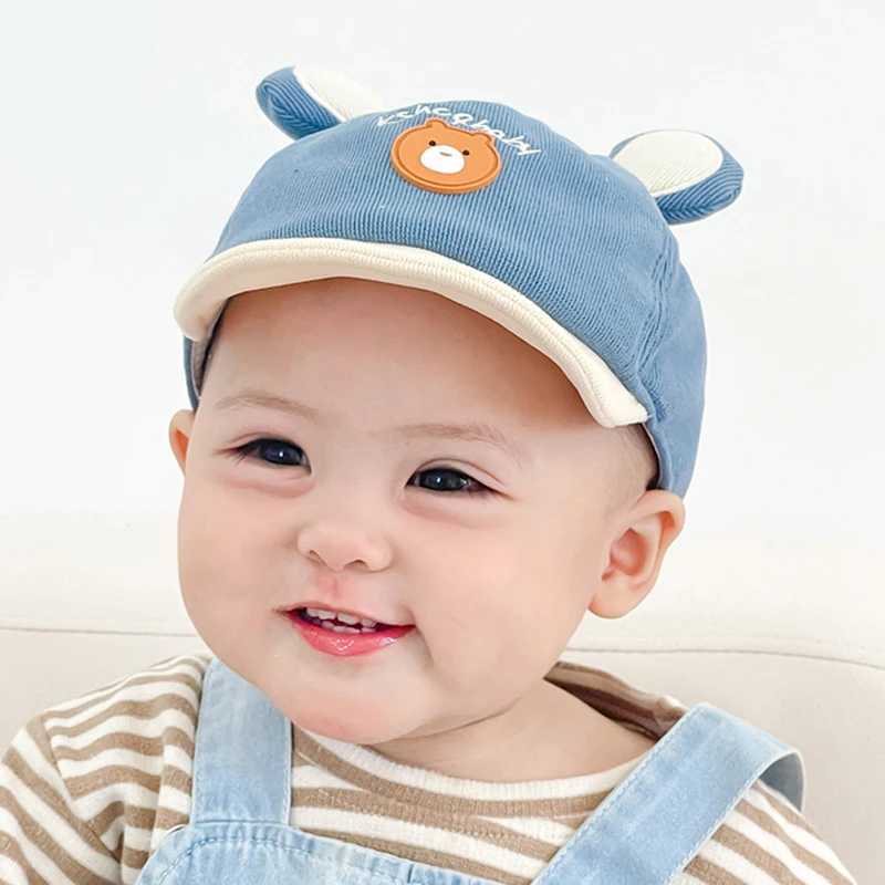 Cartoon Bear Baby Baseball Cap With Ears Cute Animal Sun Hat for Boys Girls Casual Infant Peaked Hat J251021