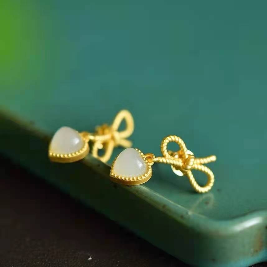 Designer earrings 18K gold-plated zircon shell love butterfly pendant necklace for women's minimalist temperament Women's earrings S925 ster