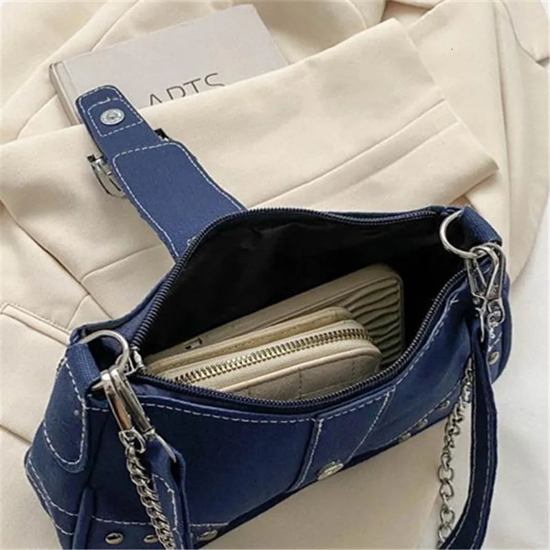 Simple Retro Underarm Bag Fashionable Trend Casual Shoulder Bag Canvas Casual Texture Crossbody Bag for Women 251015